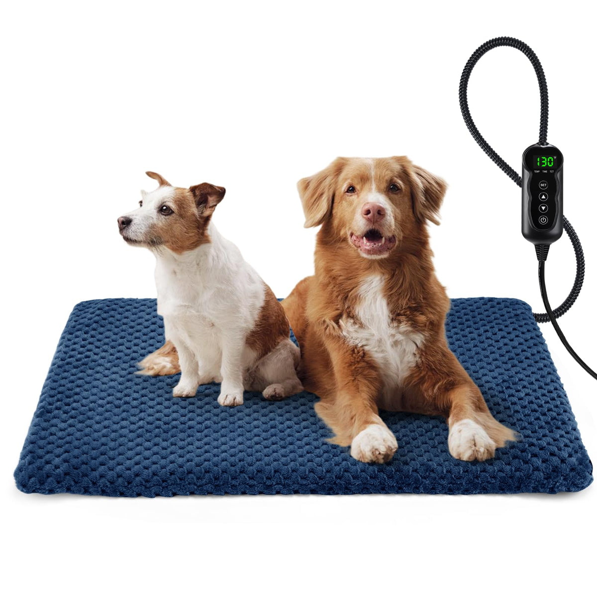 Extra Large Pet Heating Pad (XL: 47" x 28" / Navy Blue)