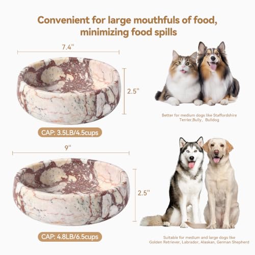 Calacatta Marble Dog Bowl (Calacatta Large)