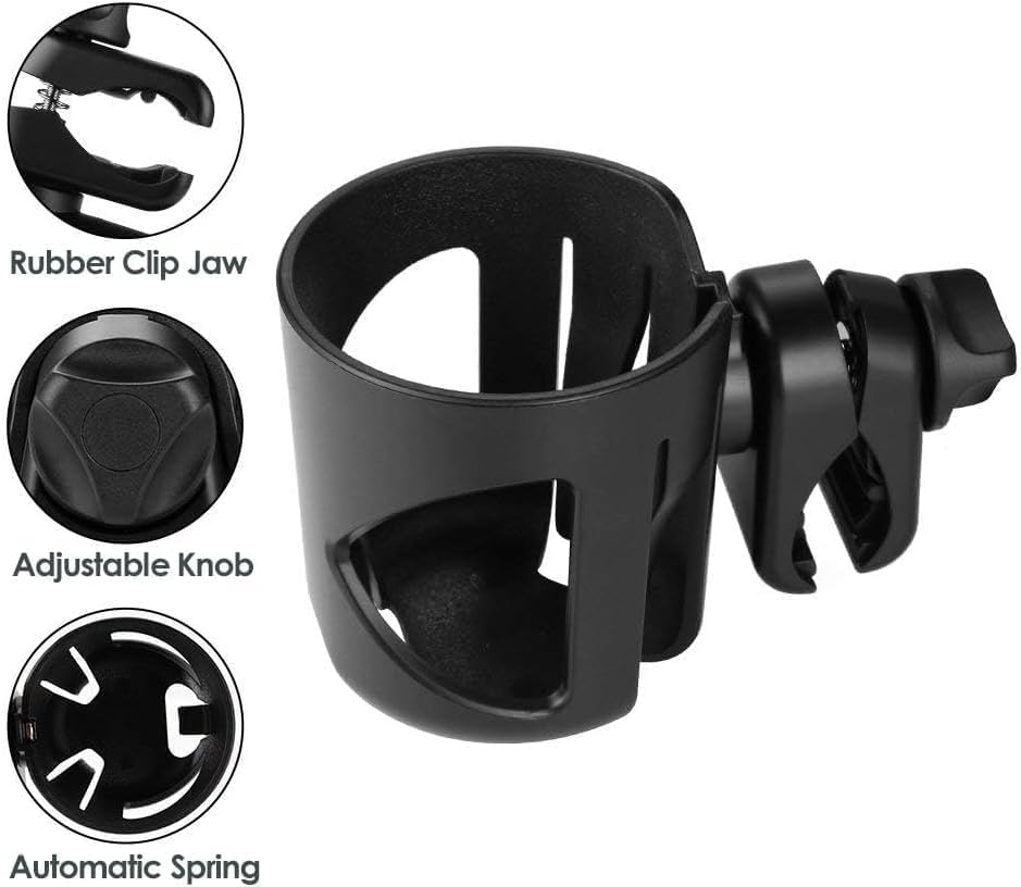 New Stroller Cup Holder for Stanley Quencher H2.0 (black)