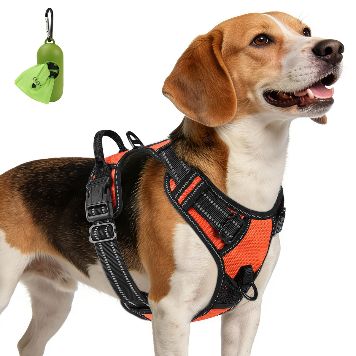 No Pull Dog Harness Medium Sized Dog (Medium / Orange)