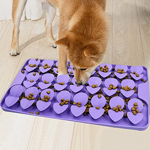 Snuffle Mat for Medium Dogs (Purple-M (14.6x7.5in))