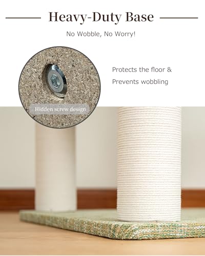 53" Cat Tree Tower for Large Cats (Green 53'')