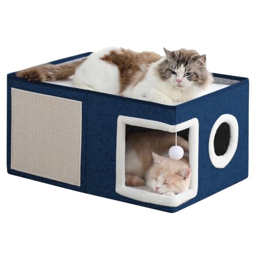 Extra Wide Cat Houses for Indoor Cats (SingleAB / Extra Large)