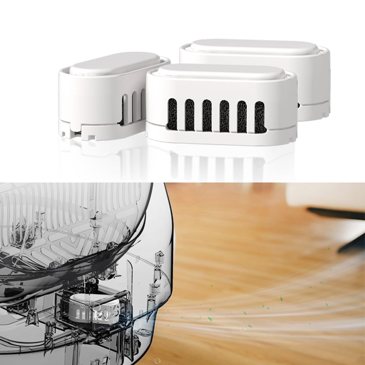 Cat Litter Box Deodorizers (White-Deodorizers)