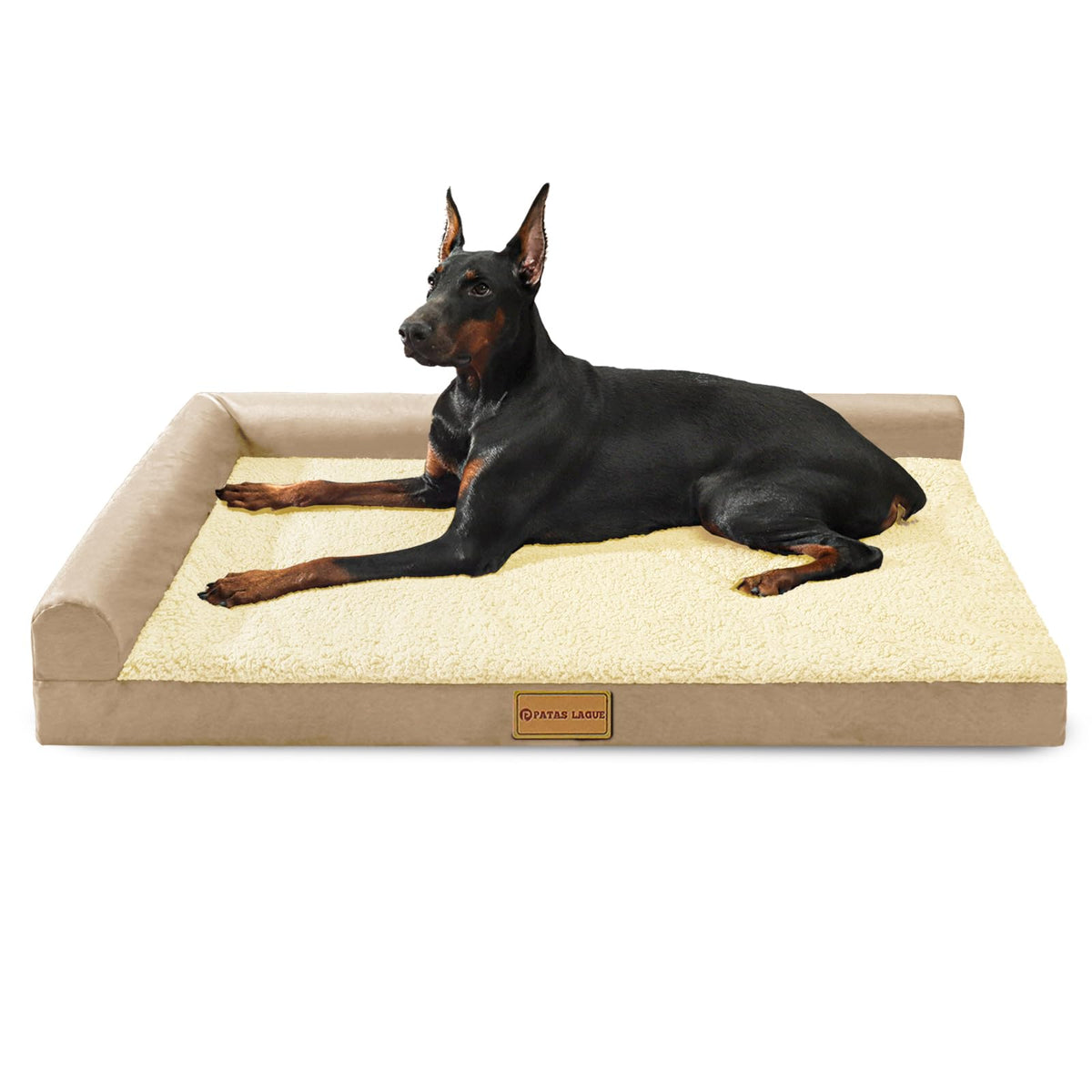 Orthopedic Large Dog Bed Washable Pet Sofa Bed 48''X30''Beige (Beige / 48"L x 30"W x 3.5"Th)