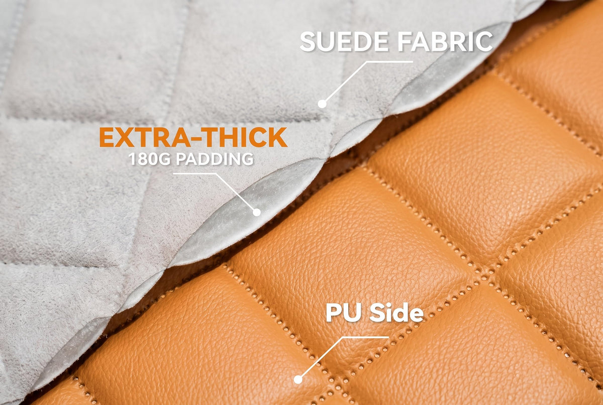 Dog Car Seat Cover for Back Seat (Tan / Standard Back Seat Cover)