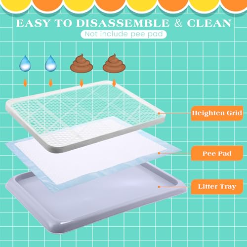 1 Pcs Dog Potty Tray (Gray / 25.6 x 18.9 Inch)