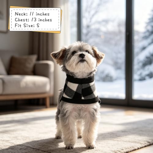 Plaid Cat Sweater (Black / Large)