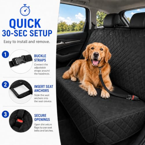 Back Seat Cover for Dogs (Full Bench / Medium (54" W))