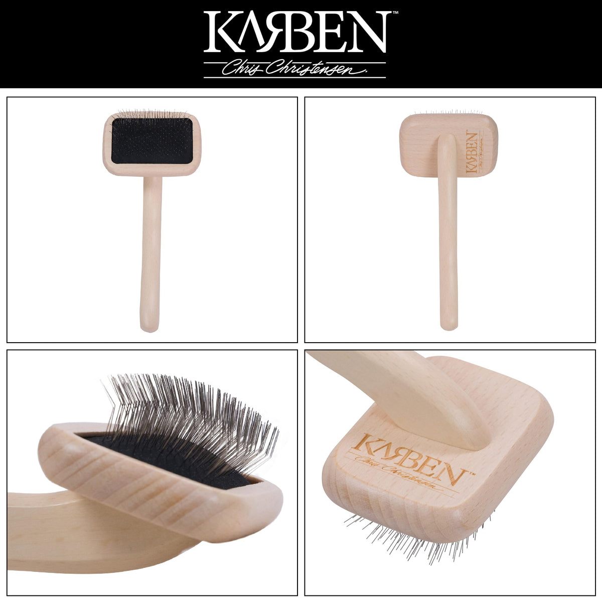 Karben I Slicker Brush for Dogs (Extra Small / Brown)