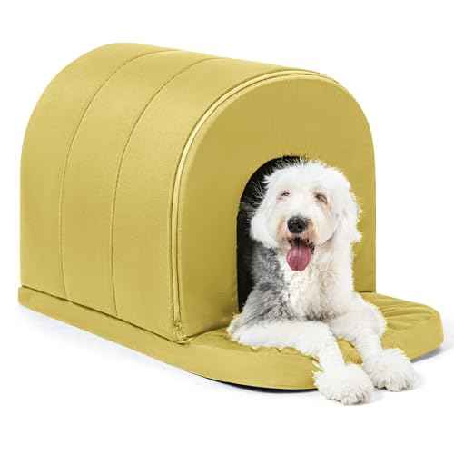 Orthopedic Dog Bed House (41"L x 27"W x 28"Th / Moonstone)