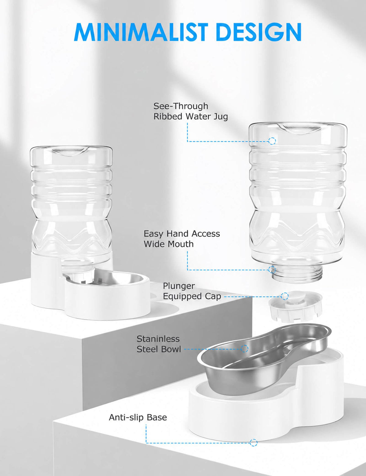 1.7 Gal Gravity Dog Water Dispenser (1.7 Gal (6.5L))