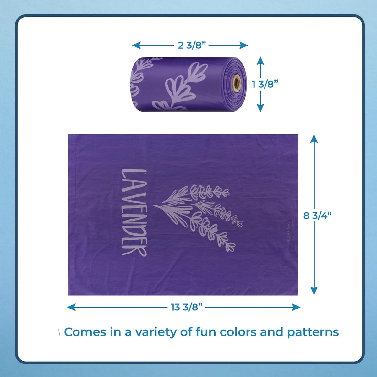 Poop Bags for Dogs (Assorted Colors 2 / 240 Bags)
