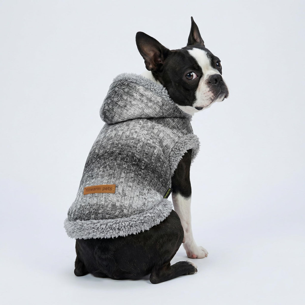 Fuzzy Dog Sweater (Medium / Heather Grey)