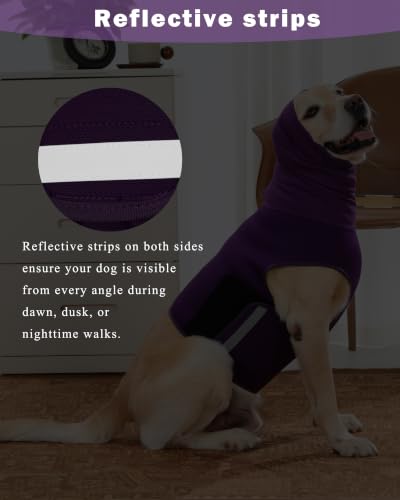 Dog Anxiety Vest with Hood (Purple / XX-Large)