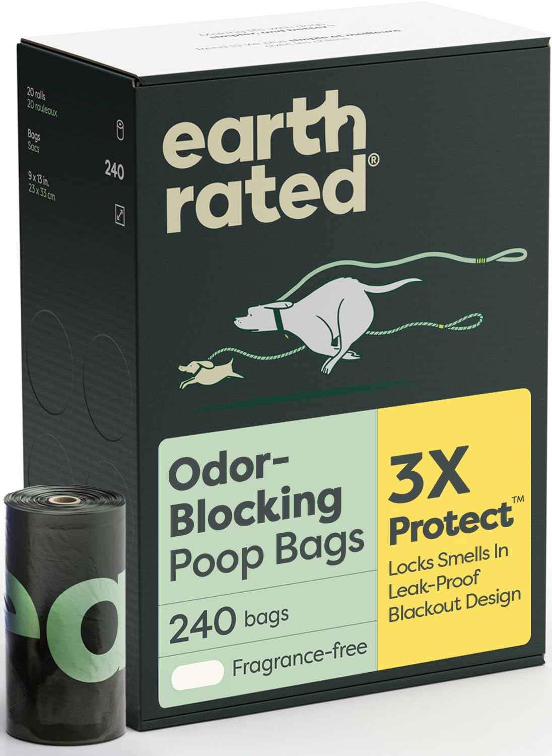 3X Protect Dog Poop Bag Rolls (240 Bags)