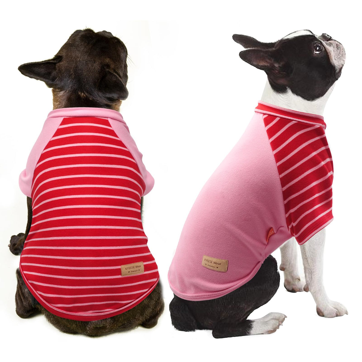 2Pack Dog Sweater with Sleeves Fleece Shirt for Small Dogs (Small (4-8lbs) / 10# Pink)