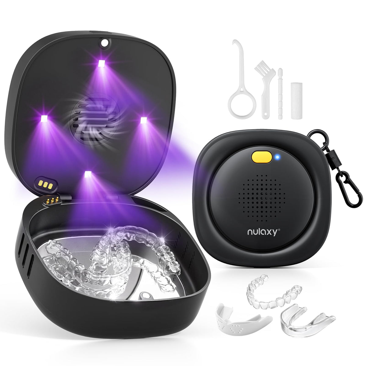 UVC Retainer Case with Fan (Black)