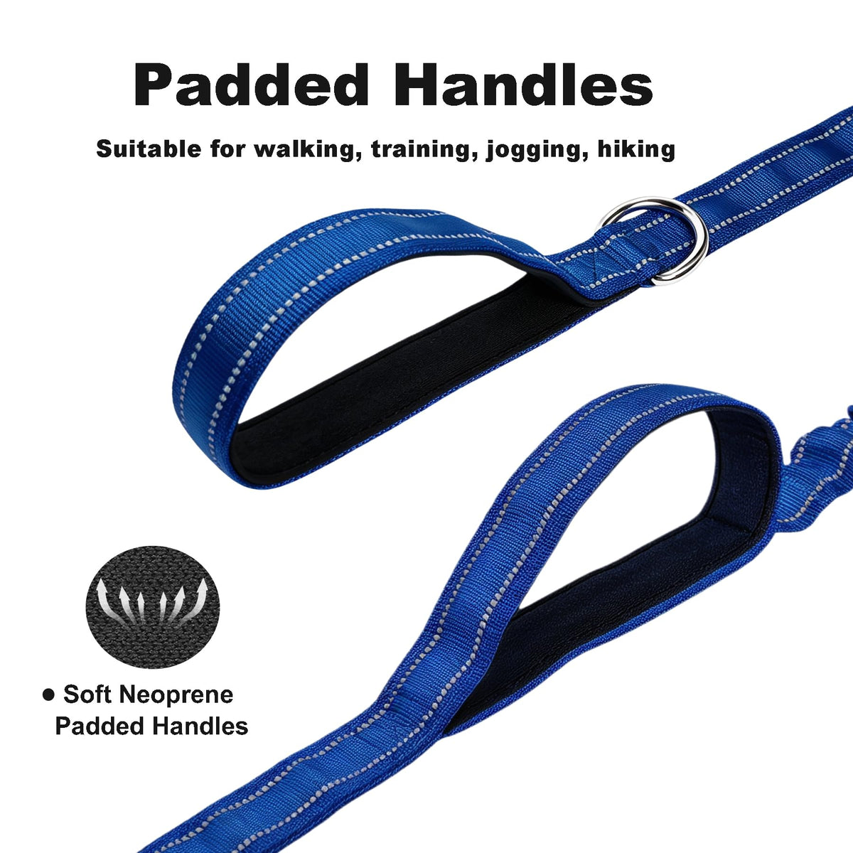 Bungee Dog Leash 5FT (Royal Blue / 5FT-6FT)