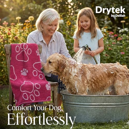 Drytek Dog Towel (Hot Pink)
