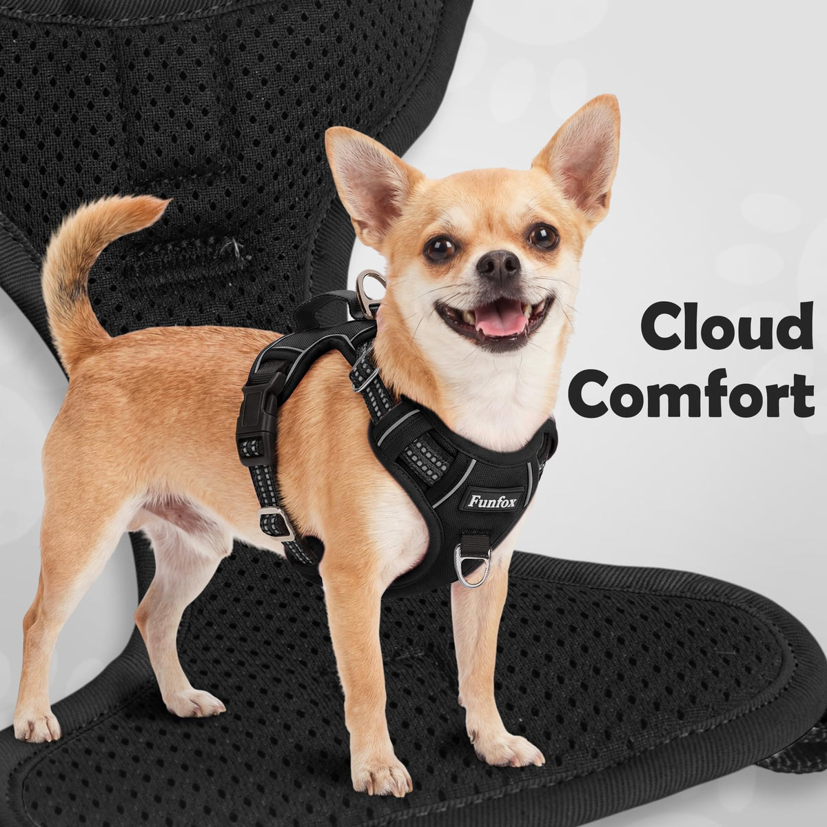 Dog Harness Medium Sized Dog (Black / Medium)