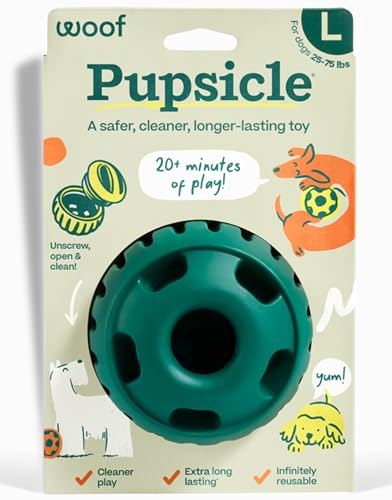 Pupsicle Interactive Dog Ball Toy for Dogs 25 (Green / Large)