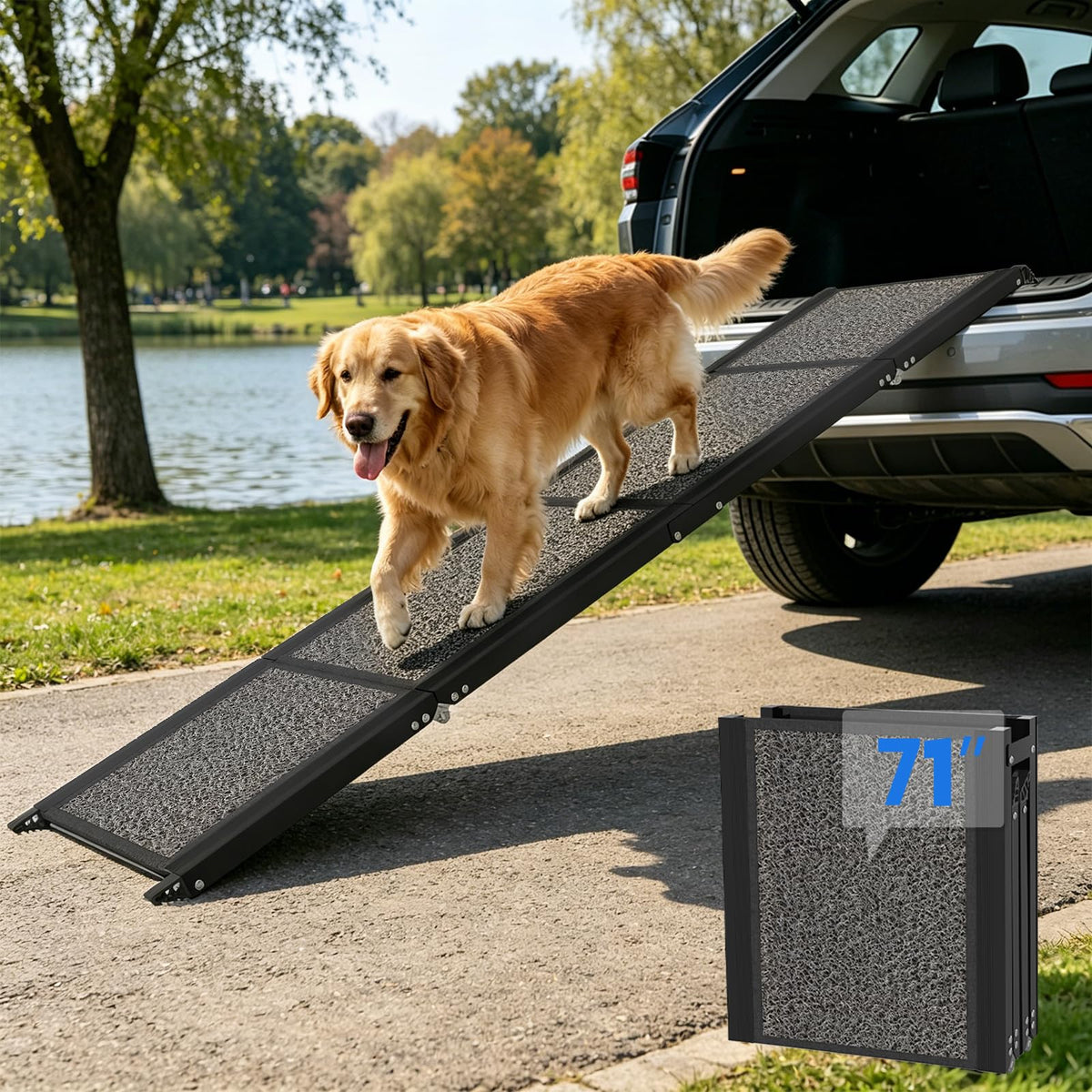 Dog Ramp for Car (71" L x 17" W)
