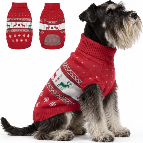 Ugly Christmas Dog Sweater (Medium / Red Deer)