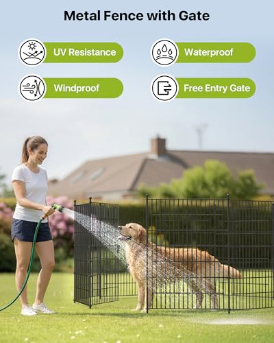 Garden Fence Animal Barrier with Gate 40in (40inx23ft)