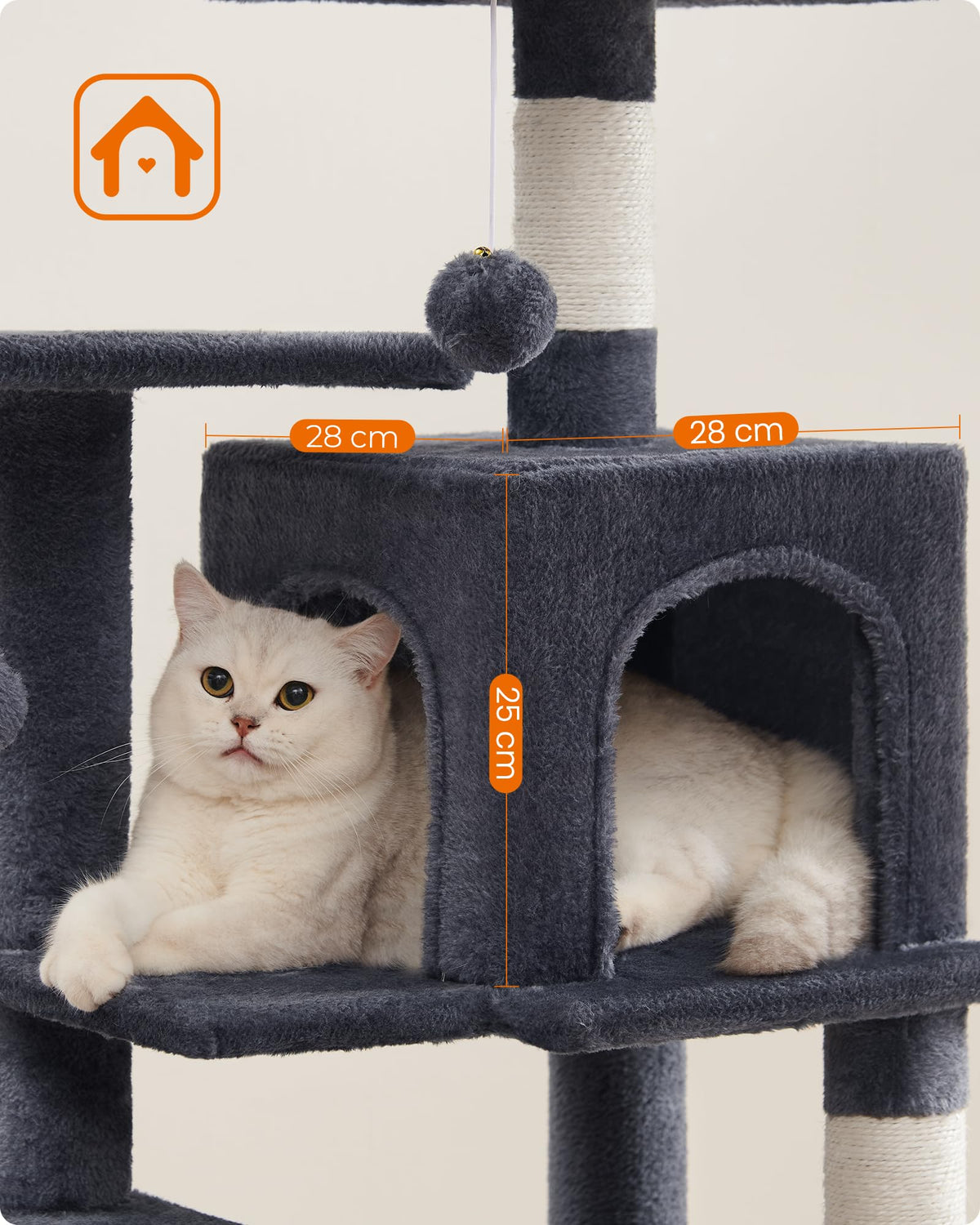 Cat Tree 44.1 (44.1 Inches / Smoky Gray)