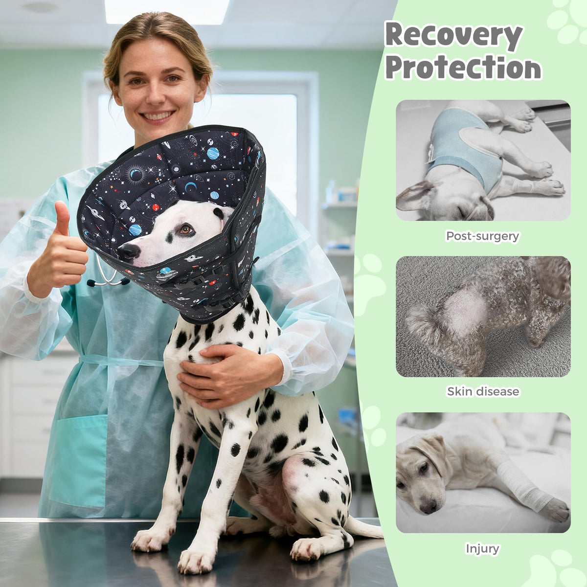 Soft Dog Cone Drawstring (Star / S)