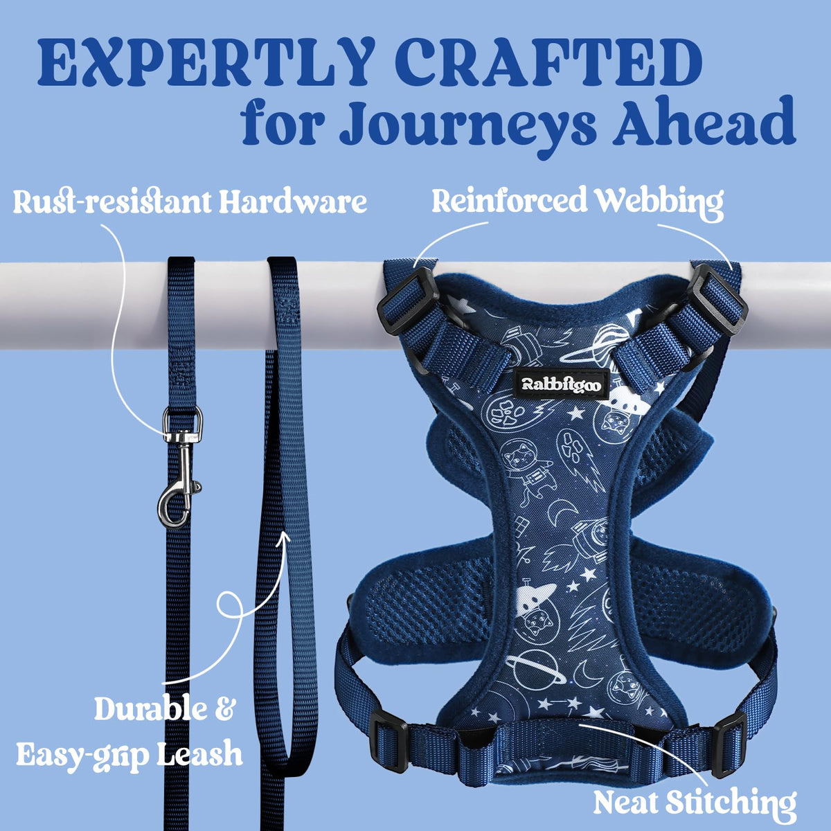 Cat Harness and Leash Set (Xxs / Cosmic Ace)