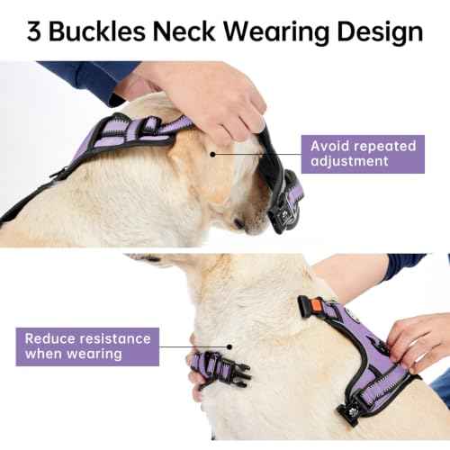 No Pull Dog Harness for Small Dogs (Light Purple / Small)