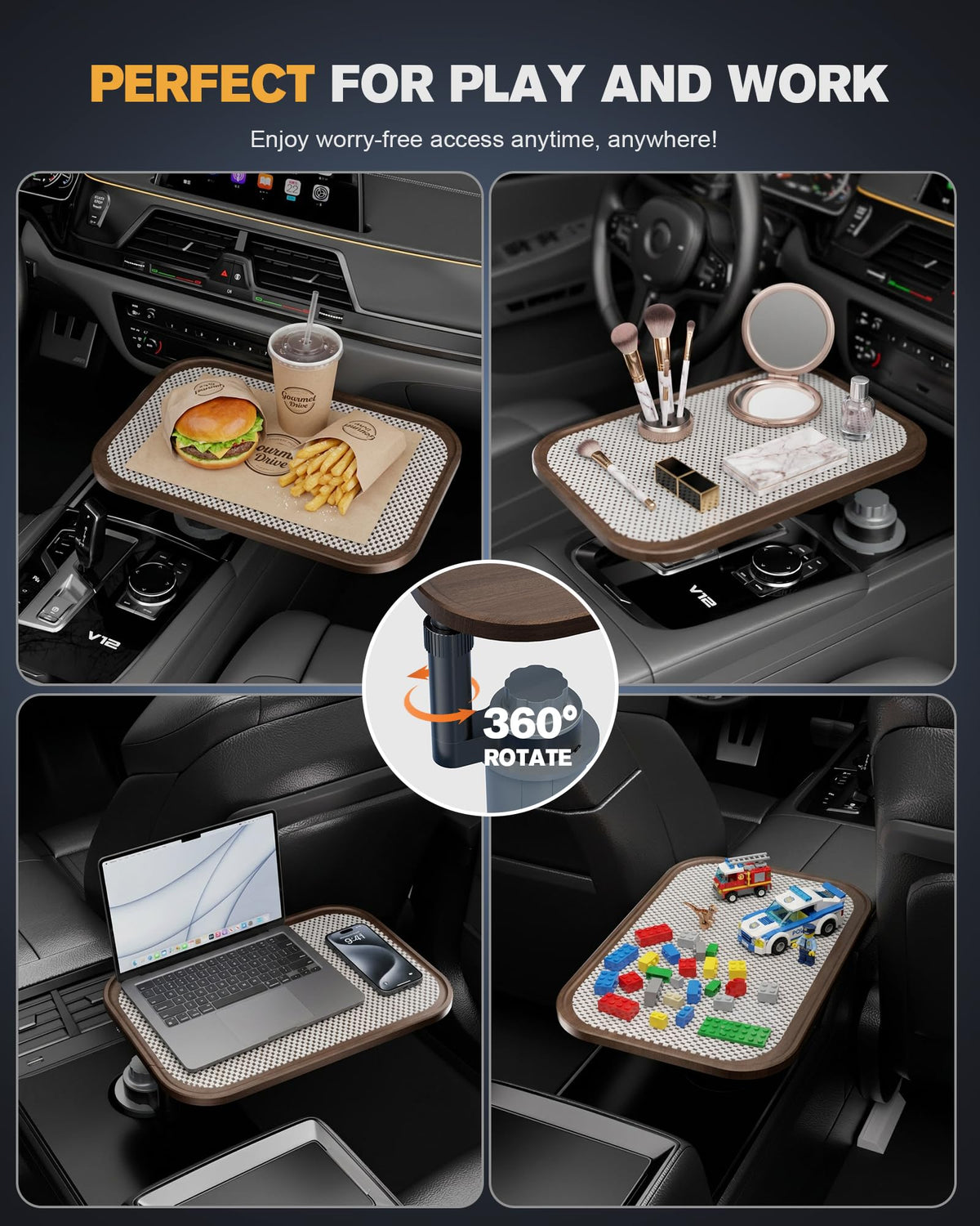 Car Desk for Laptop (Walnut)
