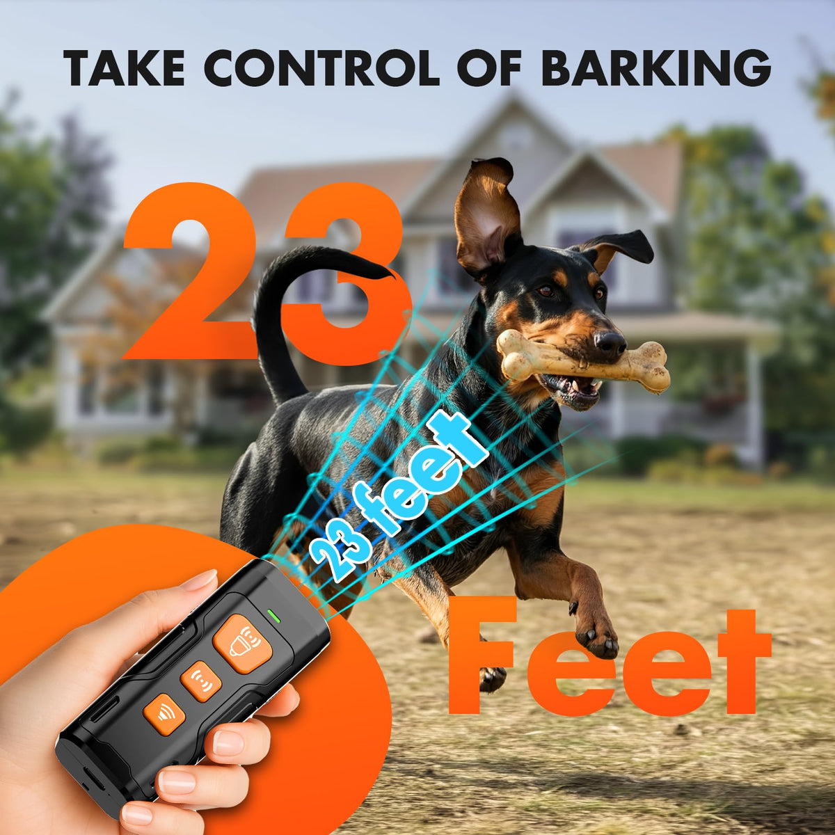 Dog Bark Deterrent Device (Black)