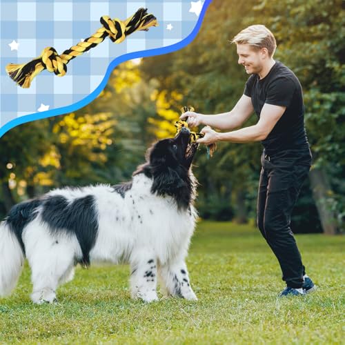 15 Pcs Dog Rope Toys for Aggressive Chewers