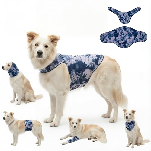 Dog & Cat Surgery Recovery Suit and Anxiety Wrap (L / Tie-Dye MH)