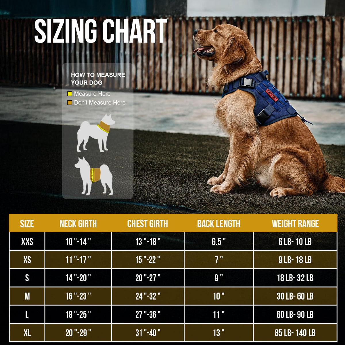 Tactical Dog Harness Vest No (XX-Small / Blue)