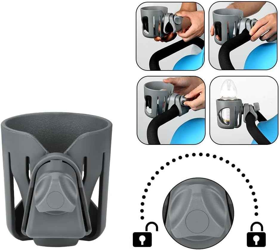 New Stroller Cup Holder for Stanley Quencher H2.0 (gray)