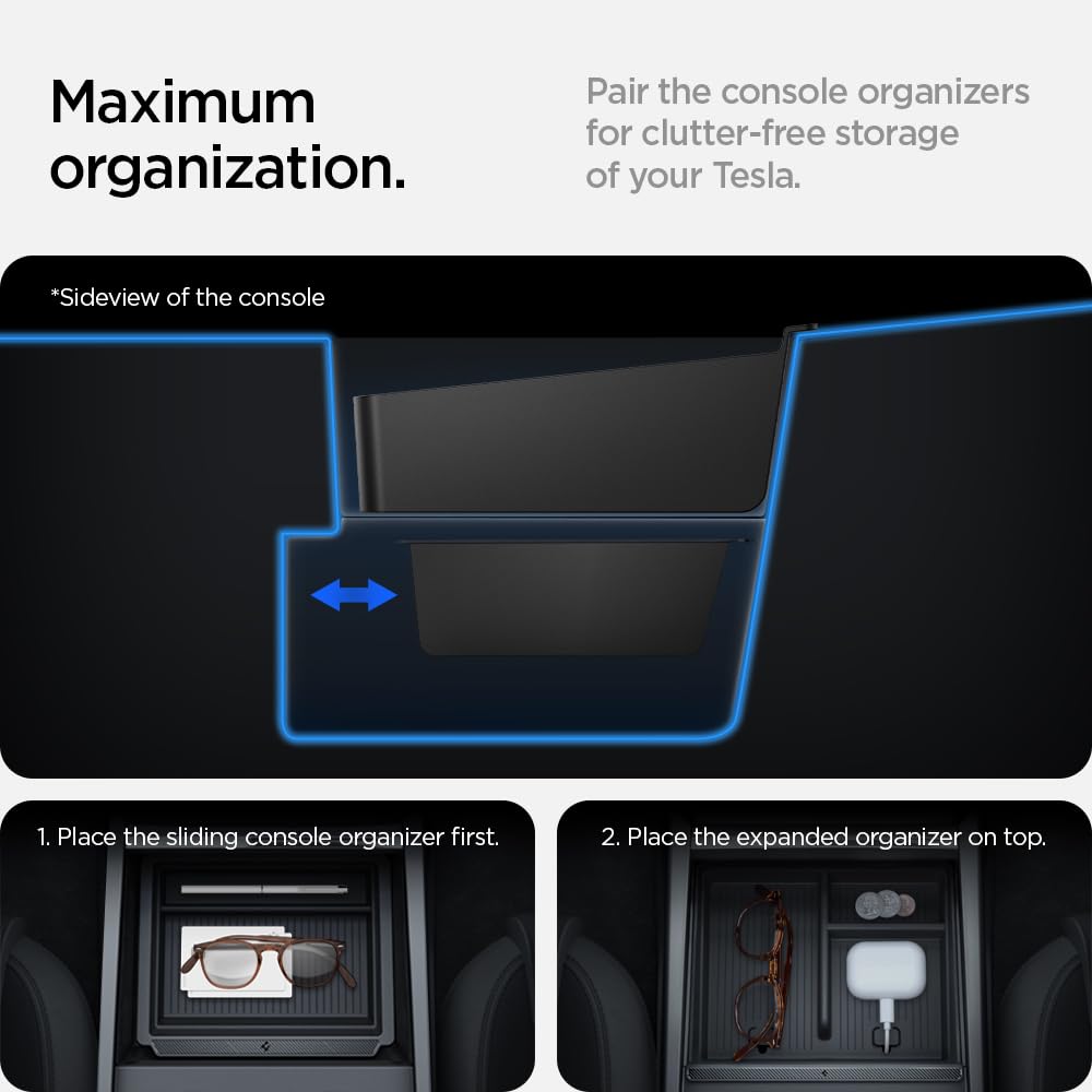 Console Organizer for Model Y Juniper (Center Console Organizer (Expanded))