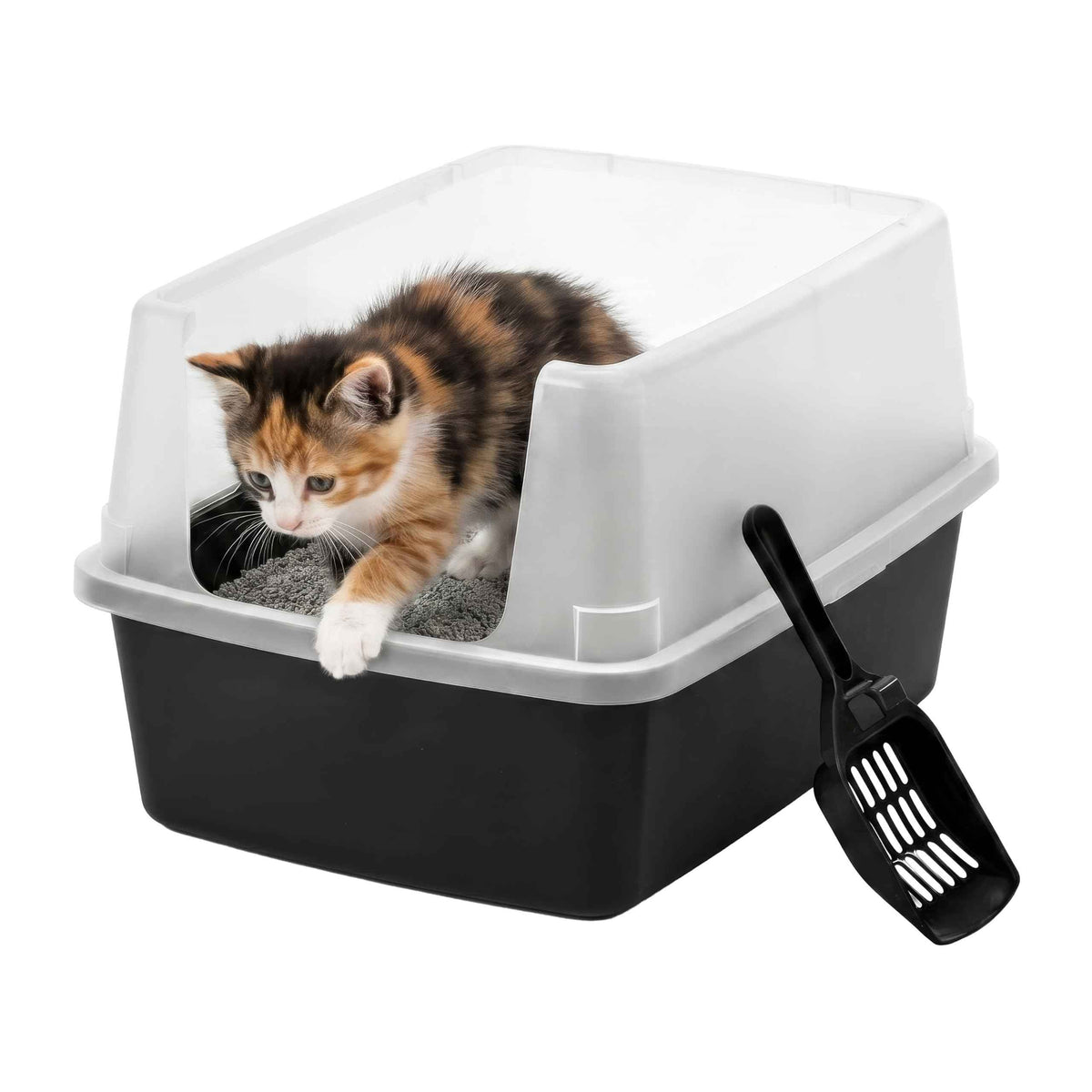 Cat Litter Box Small (Small / Black)
