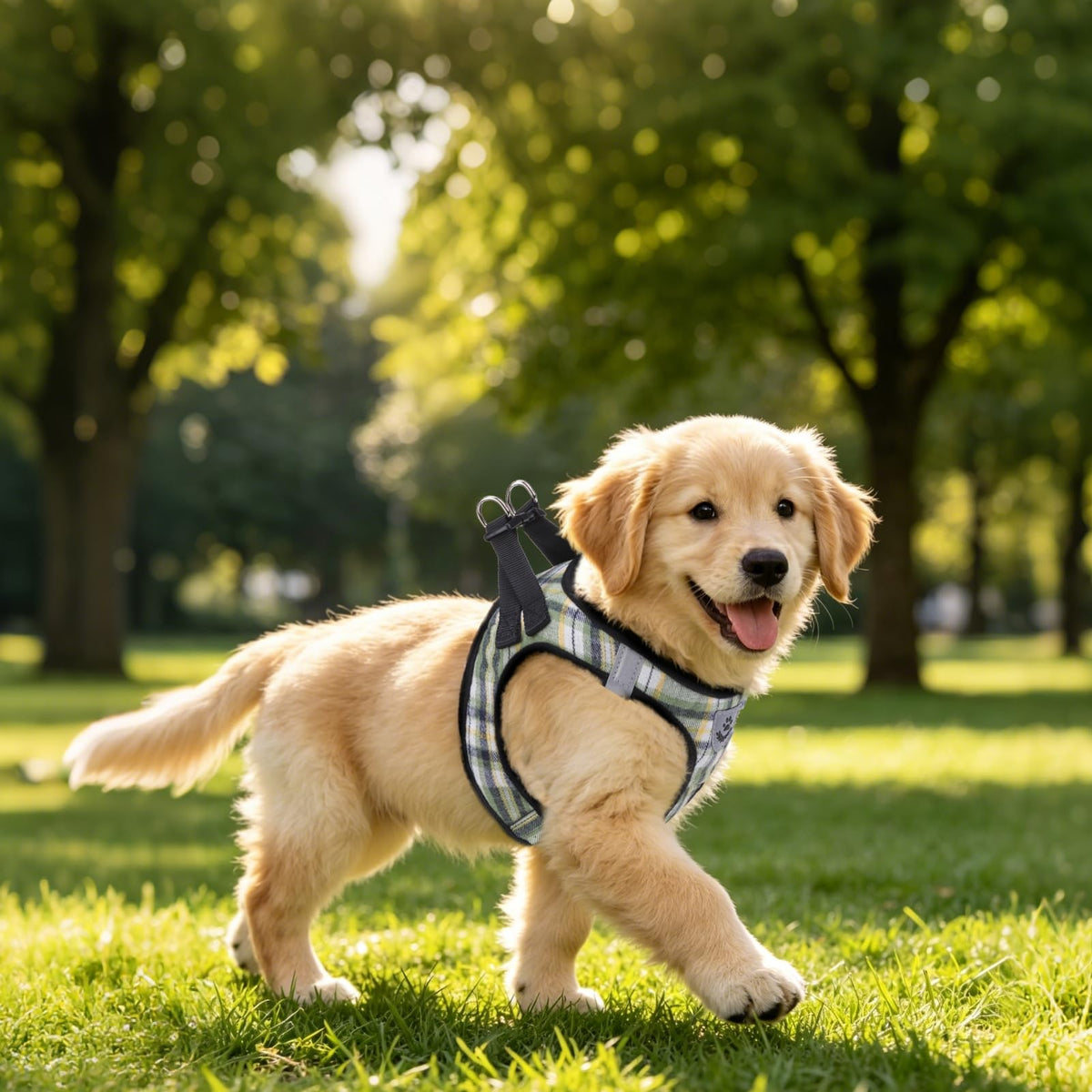 Dog Harness Collar and Leash Set No Pull for Small Medium Sized (Yellow Green / S (CHEST 14.5"-16"))