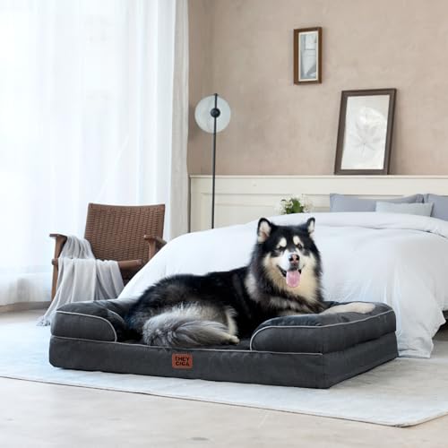 Orthopedic XXL Dog Bed (Dark Grey / 46.0"l X 35.0"w X 7.5"th)