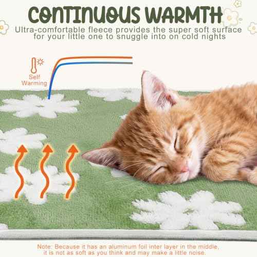 2 Pcs Self Heating Cat Dog Pad Mat (24x18)