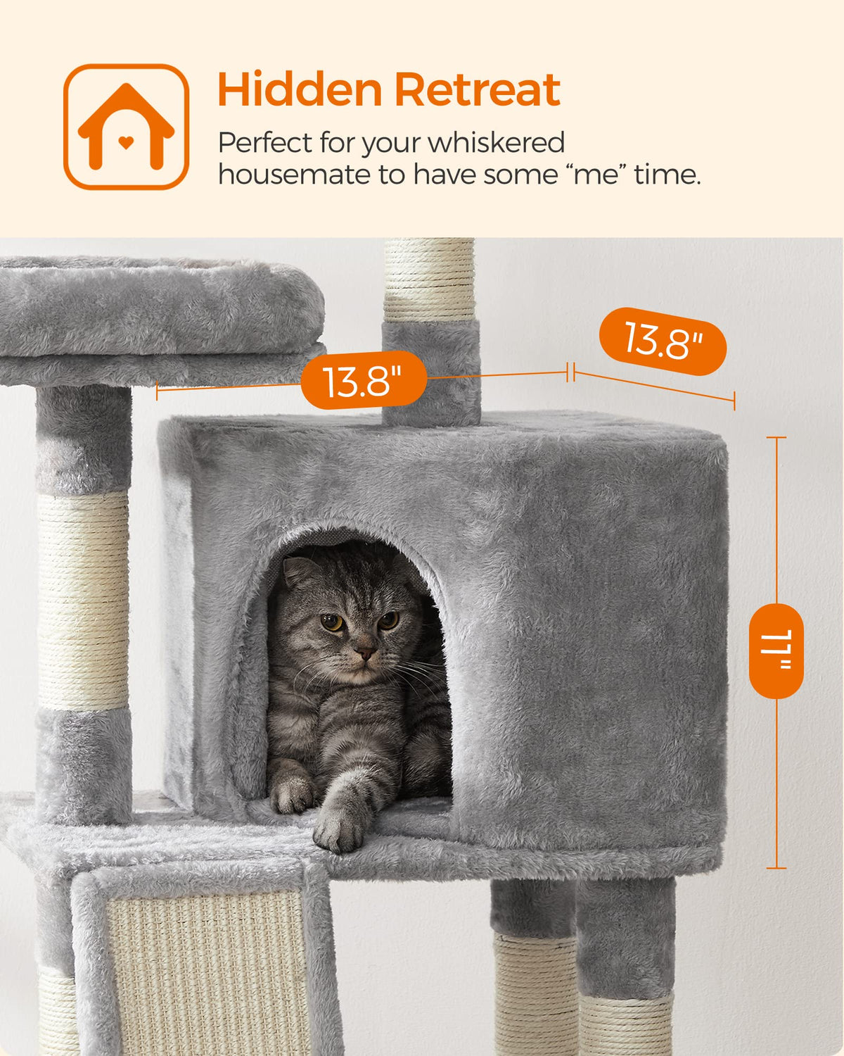 Cat Tree 45.3 (Light Gray)