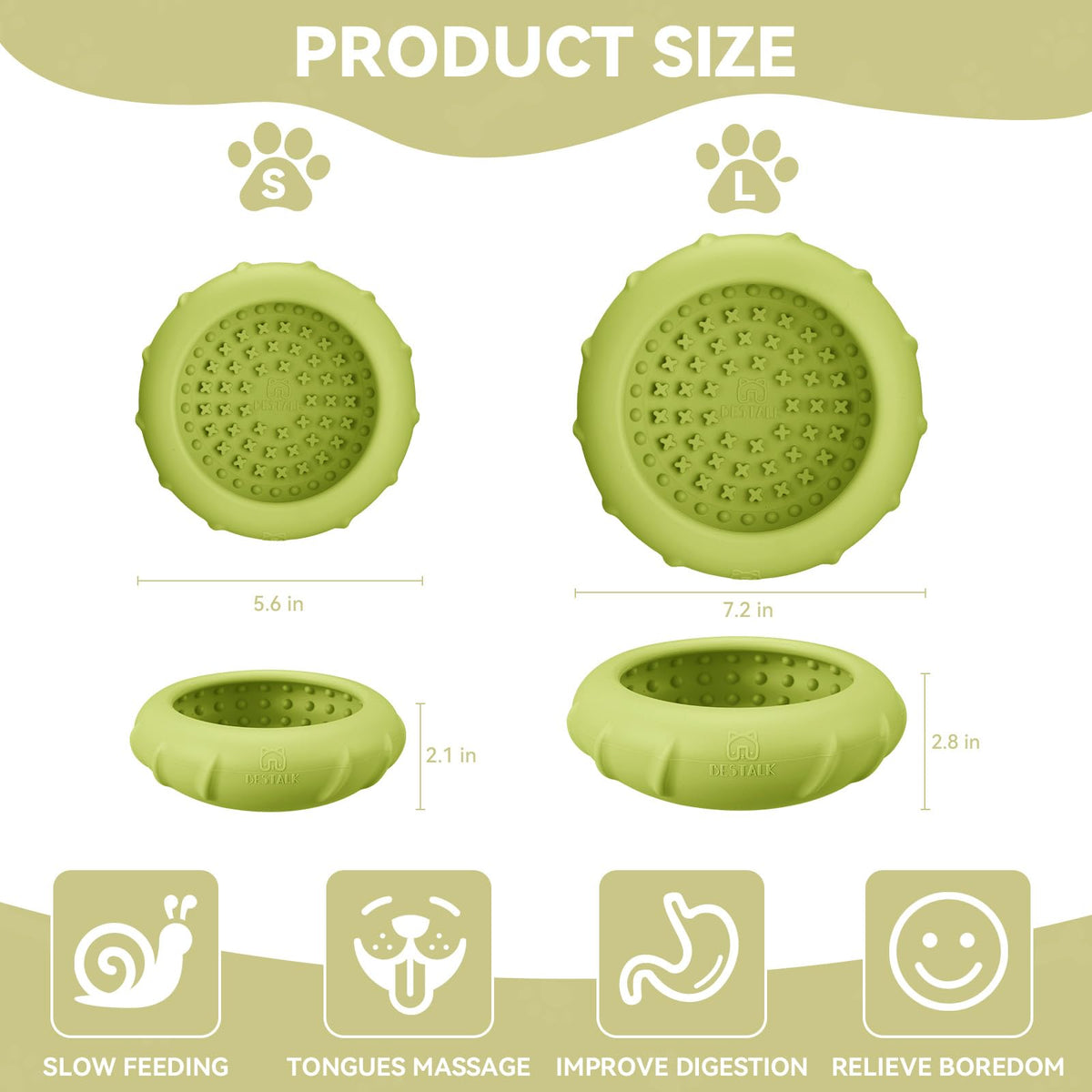 Dog Lick Bowl (Large / Green)