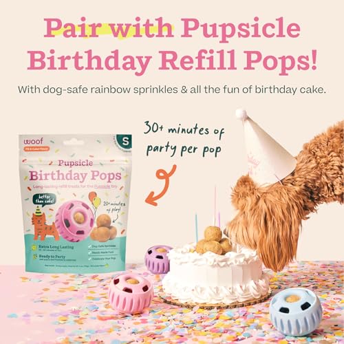 Pupsicle Interactive Dog Ball Toy for Dogs Large 25 (Pink / Large)