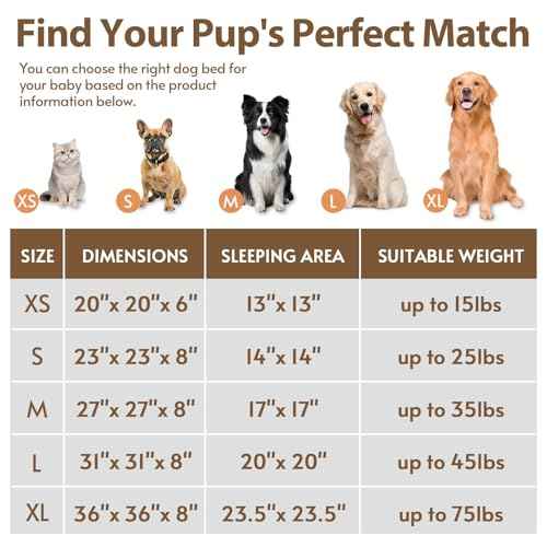 Calming Dog & Cat Bed 45" (Coffee / 45.0"L x 45.0"W x 10.0"Th)