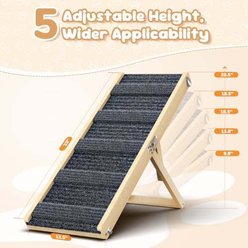 Dog Ramp for Couch Foldable (A-wood / 32")