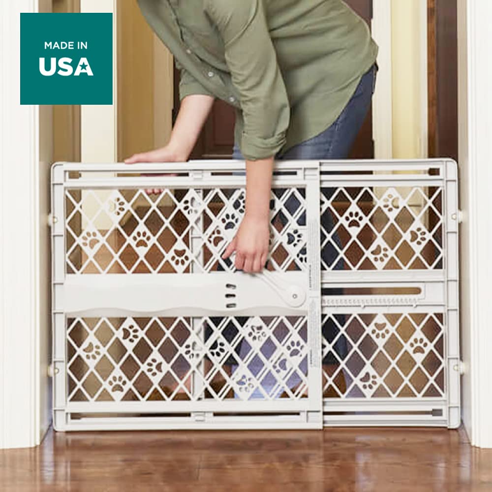North States Paws Portable Pet Gate (Light Gray)